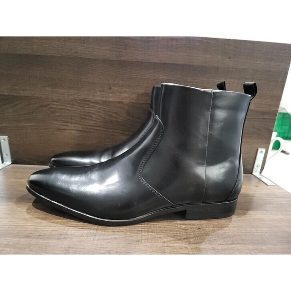 Alfani Other - Alfani Men's Ashton Ankle Boot Leather Smooth Black 12M New